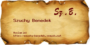 Szuchy Benedek névjegykártya